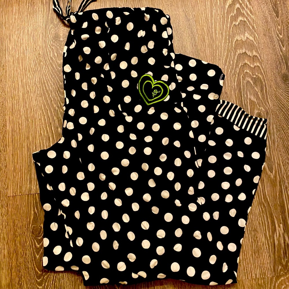 Polka dot pajama bottom